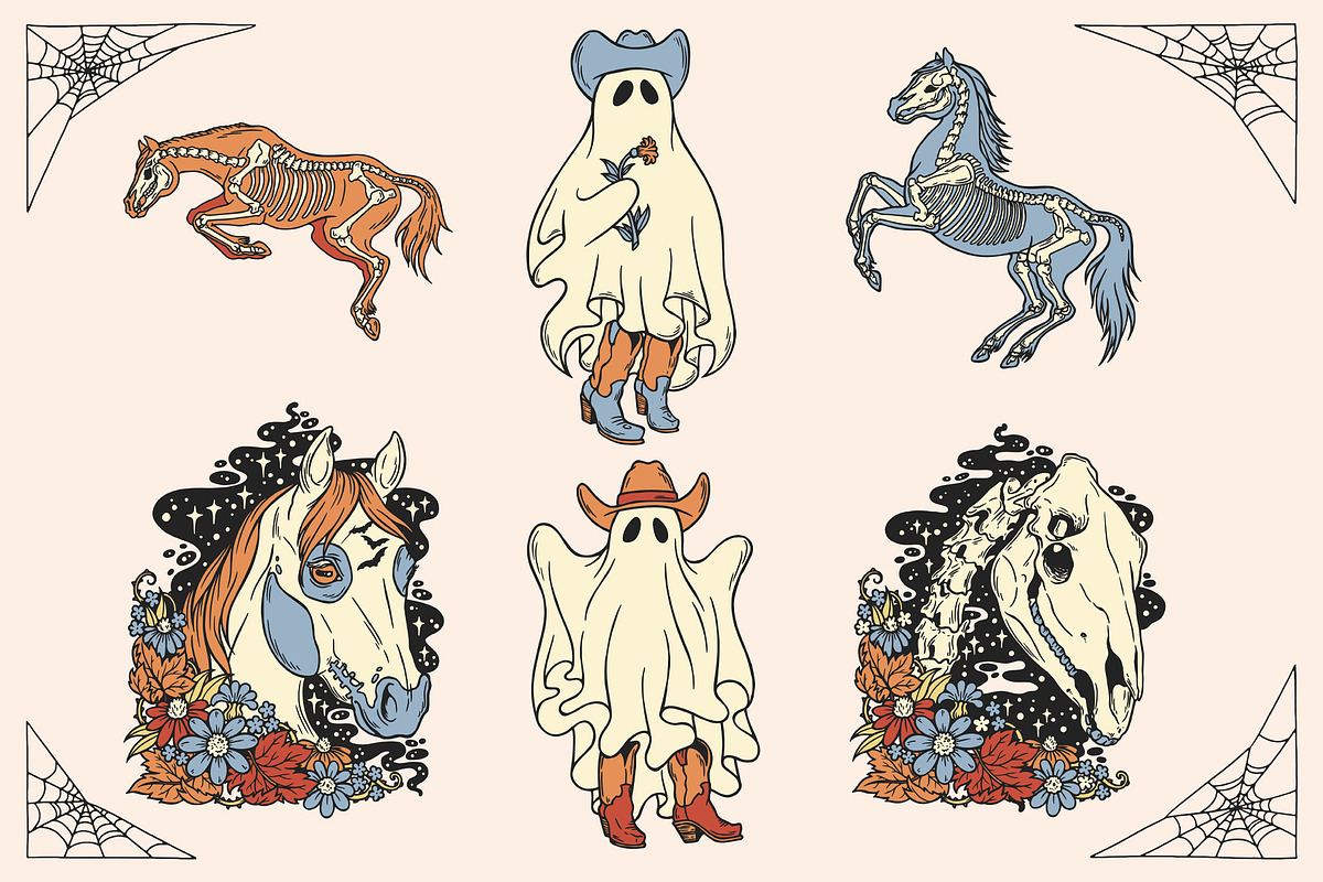 Western Halloween • Illustrations, an Illustration by Pony Gold Studio (Photo 4 of 7)