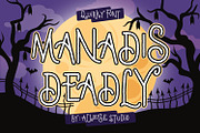 Manadis Deadly Font, a Font by Allouse Studio (Thumbnail 1 of 8)