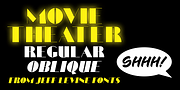 Movie Theater JNL, a Font by Jeff Levine Fonts (Thumbnail 1 of 5)