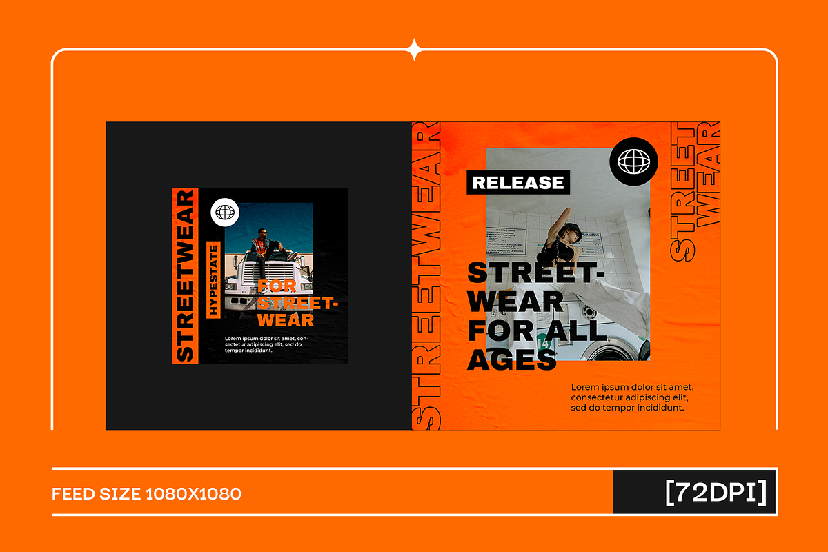 Dract Urban Instagram Template, a Social Media Template by Creatchees.std (Photo 2 of 5)