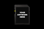 SD Card Memory Mockup, a Product Mockup by TuomoDesign (Thumbnail 3 of 4)