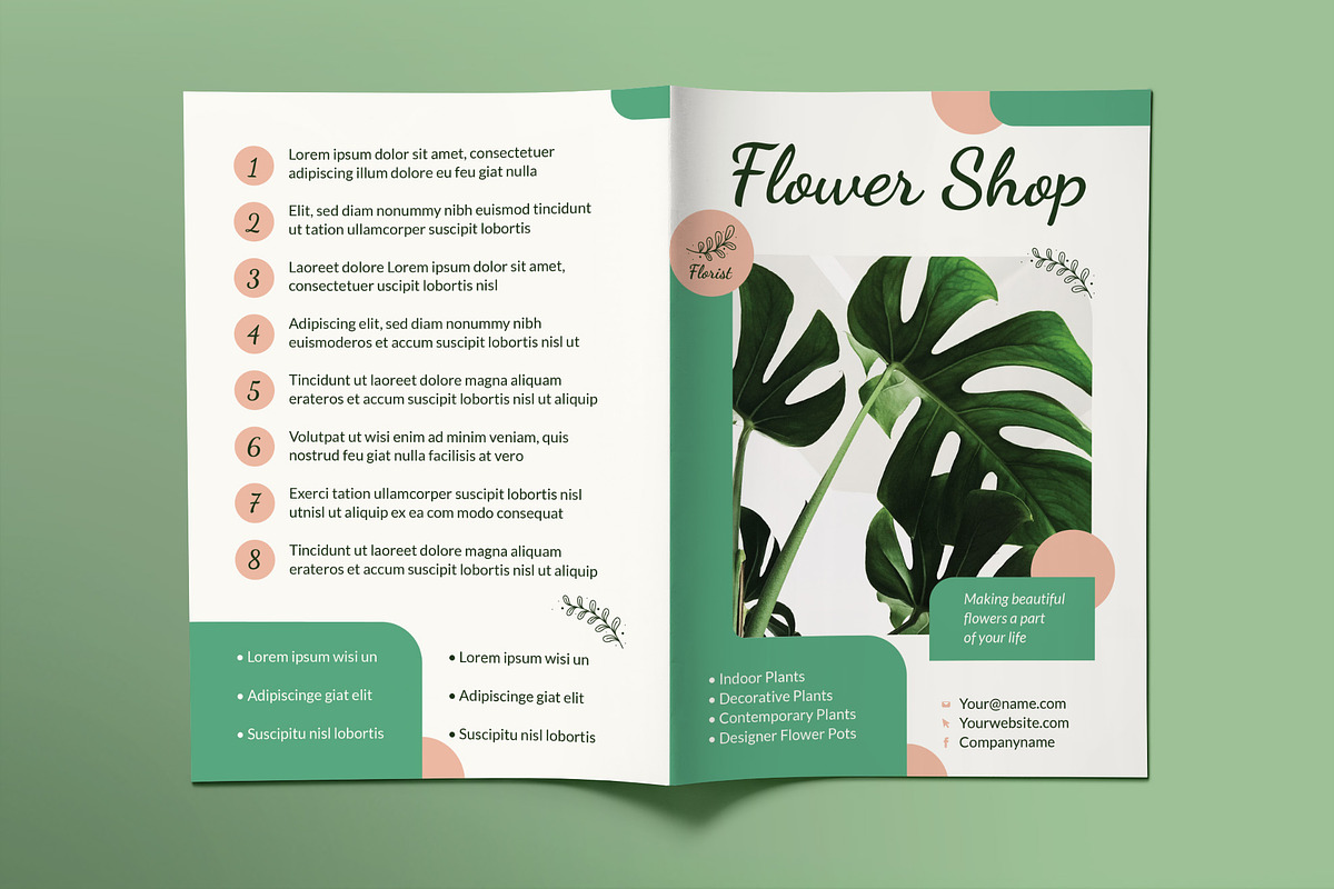 Flower Shop Print Pack, a Poster Template by TemplatesNow!