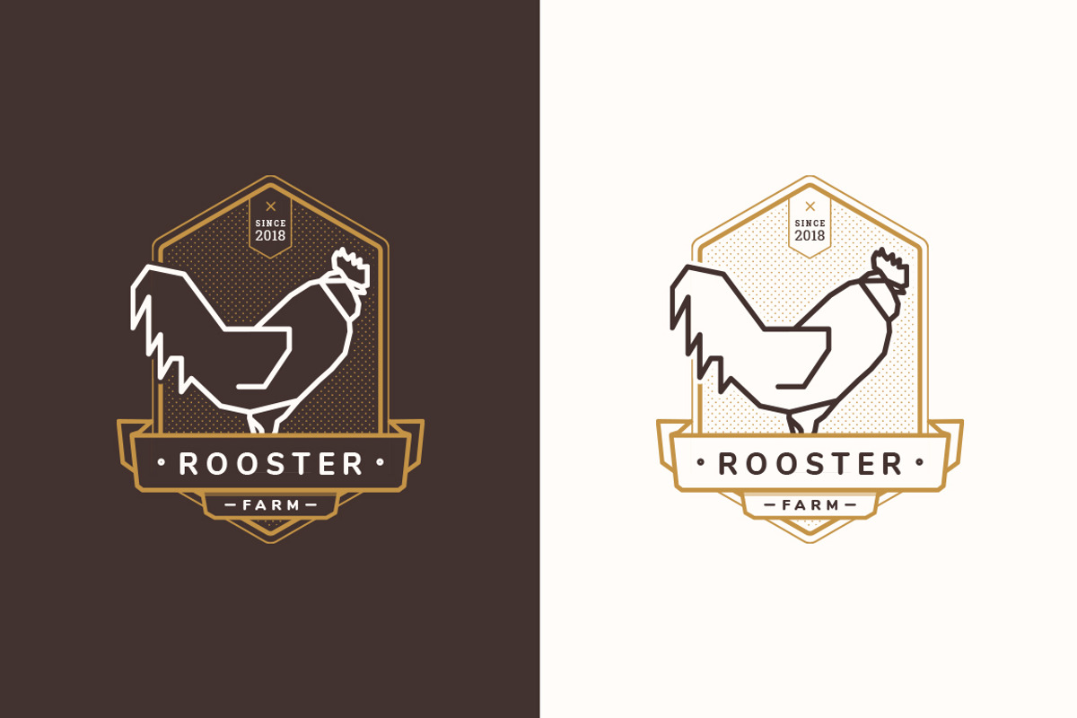 Outline Animal Badges, a Branding & Logo Template by blauananas (Photo 6 of 8)