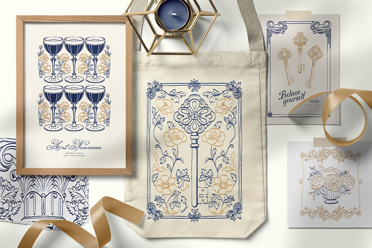 Art Nouveau | Wall Art Collection, an Object Graphic by Leleka.Store (Photo 2 of 21)