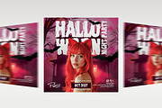 Halloween Night Party Flyer Template, a Flyer Template by Posterfello (Thumbnail 4 of 4)
