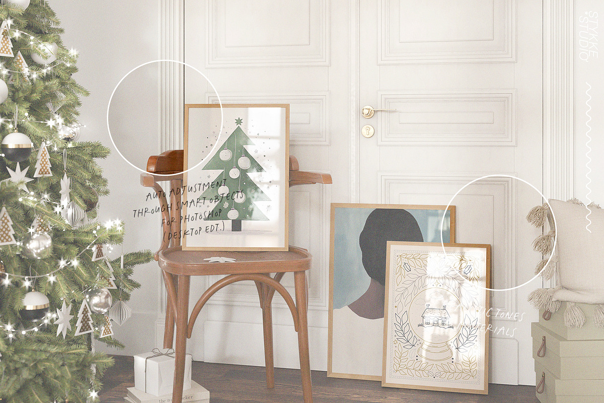 FESTIVE DAY | art frame mockup, a Household Mockup by Stykke Studio (Photo 6 of 10)