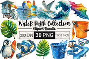 Water Park Watercolor Collection, an Illustration by Black Bird Studio (Thumbnail 1 of 6)