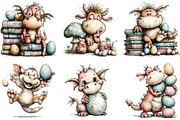 Whimsical Easter Dragon Clipart, an Illustration by Sublimation Artist (Thumbnail 5 of 6)