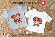 Cute cartoon couples in love., a Person Illustration by KENO Mascots (Thumbnail 3 of 8)