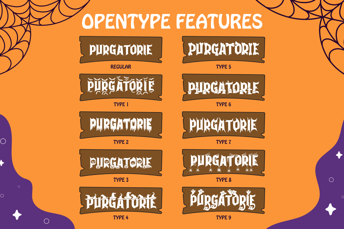 Purgatorie - Halloween Font, a Font by PutraCetol Studio (Photo 6 of 11)