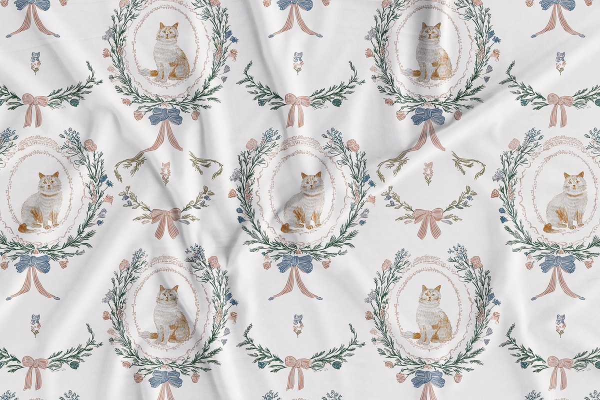 Romantic Whimsy Seamless Patterns, a Pattern Graphic by Olya Creative (Photo 8 of 14)