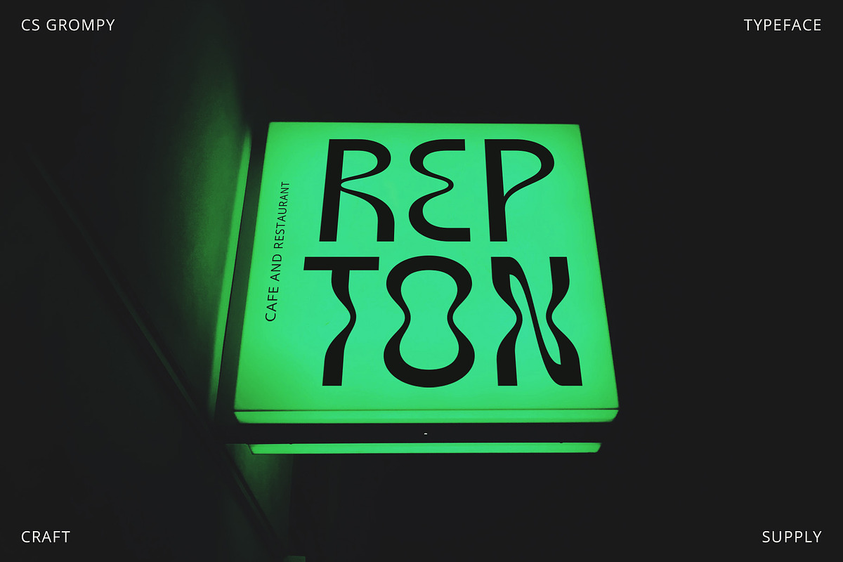 CS Grompy – Psychedelic Font, a Sans Serif Font by Craft Supply Co. (Photo 4 of 8)