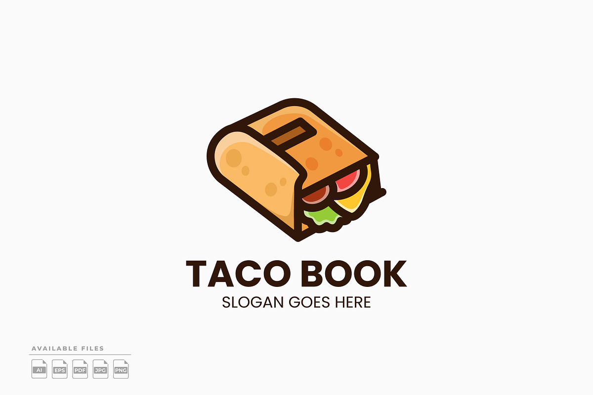 Taco Book Logo, a Branding & Logo Template by Zeer Graphic