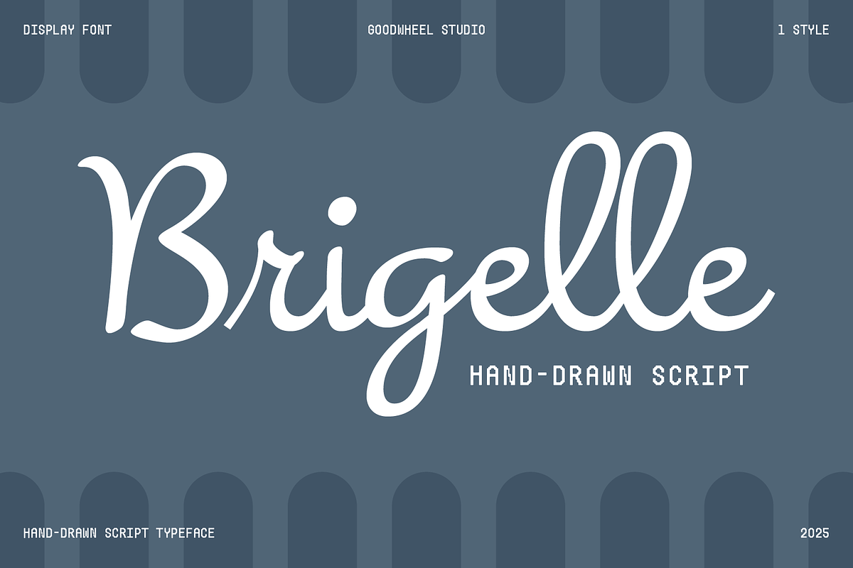 GW Brigelle, a Font by Goodwheel Studio (Photo 1 of 9)