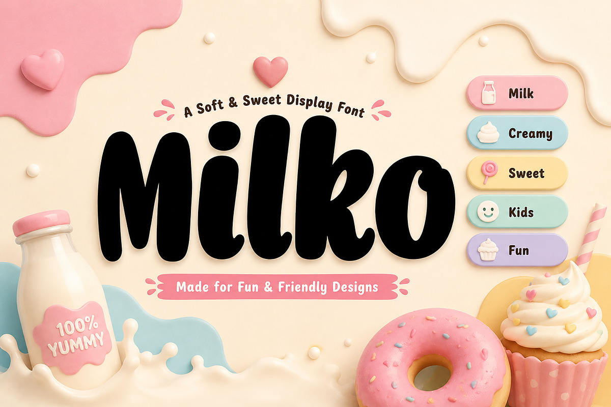Milko, a Slab Serif Font by Wow Magic (Photo 3 of 5)