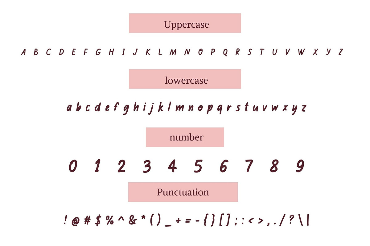 Bowie is a cute handwritten font, a Handwritten Font by Brown Cupple (Photo 5 of 6)