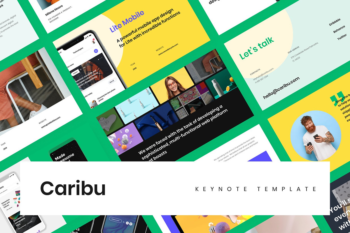 Caribu - Modern Keynote Template, a Presentation Template by Vladislav Muslakov (Photo 1 of 31)