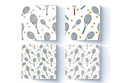 Tennis. Sketch and patterns, a Sport Illustration by Canatic (Thumbnail 3 of 7)