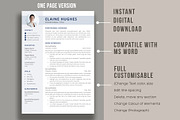 Clean Resume Template | CV for word, a Resume Template by aivos (Thumbnail 2 of 7)