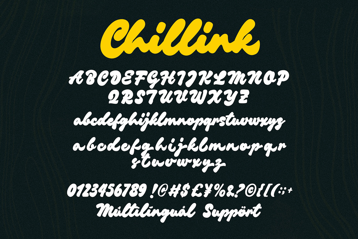Chillink - Bold Brush Handwritten, a Handwritten Font by Four Lines Std. (Photo 8 of 10)
