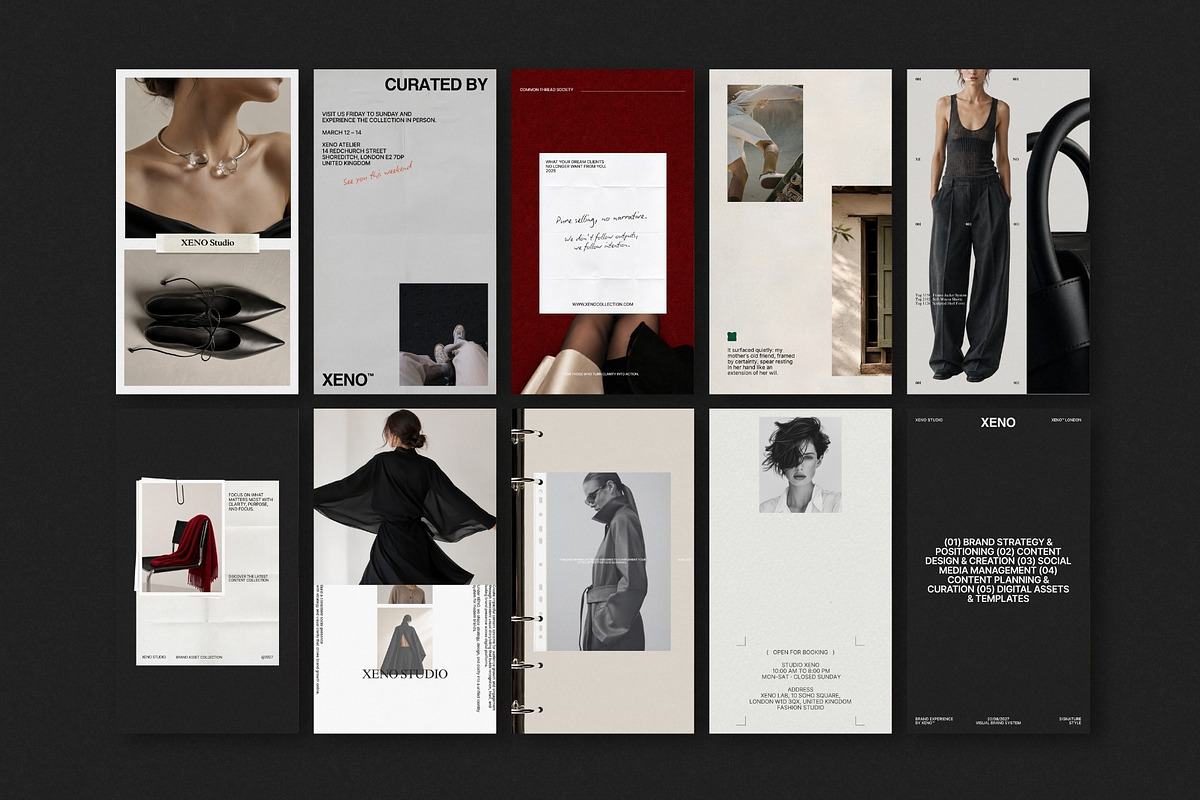 XENO | Instagram Post & Story (III), a Social Media Template by The Aesthetic Studio (Photo 6 of 10)
