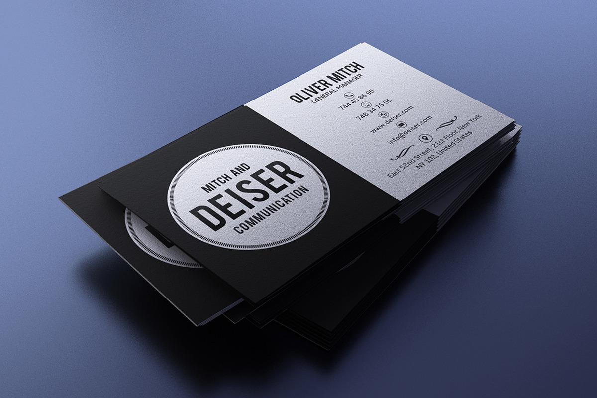 Black And White Business Card, a Business Card Template by Marvel (Photo 4 of 4)