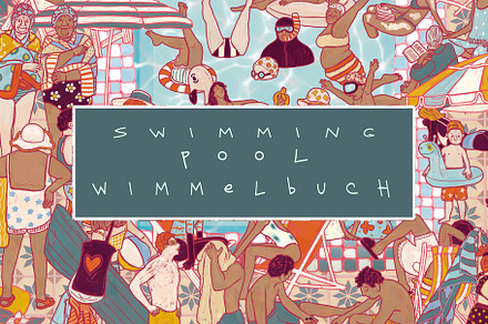 Swimming pool wimmelbook