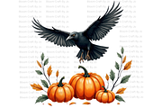 Crow and Pumpkin Scenes, an Animal Illustration by Bloom Craft Creations (Thumbnail 11 of 12)