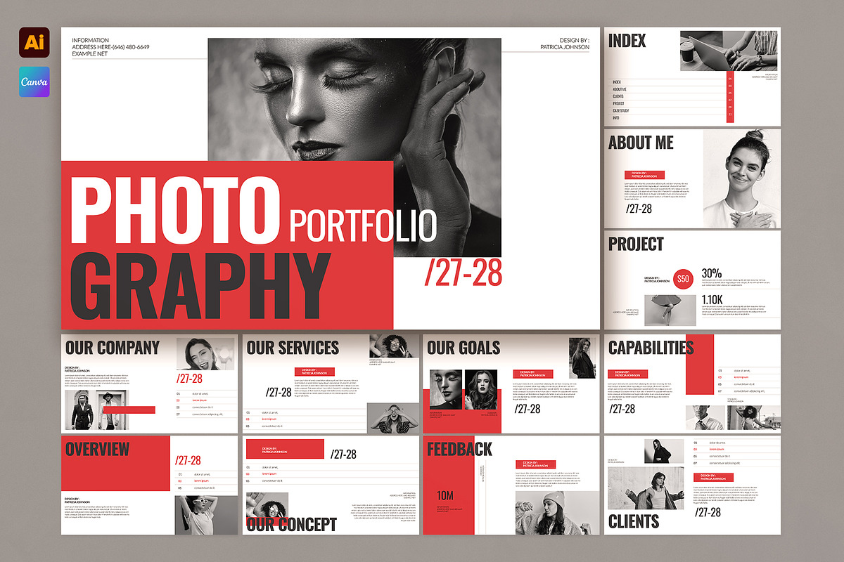 Photography Portfolio Presentation, a Presentation Template by E-Type (Photo 1 of 5)