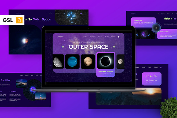 Outer Space - Astronomy Google Slide preview 7