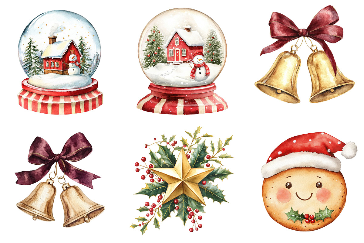 Woodland Christmas Animals Clipart, a Seasonal Illustration by CitraGraphics (Photo 5 of 6)