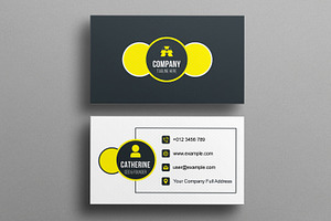 Business Card Template Layout, a Business Card Template by MightyDesign