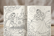 Magical Princess Coloring Book Vol42, a Person Illustration by ikarifq shop (Thumbnail 5 of 7)