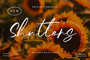 Shutters - Beauty Handwritten Font, a Handwritten Font by Arendxstudio (Thumbnail 1 of 9)