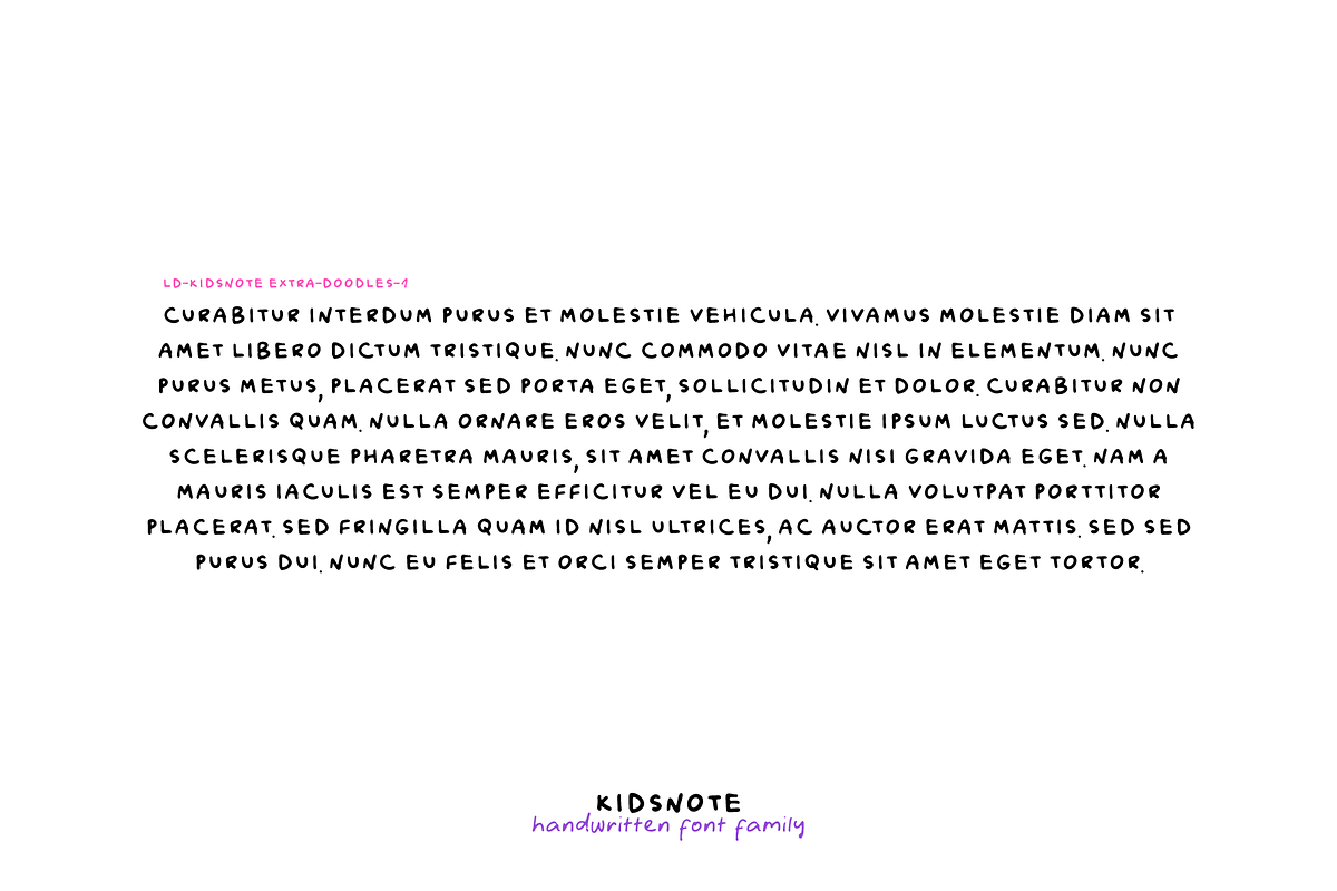 KIDSNOTE. Different Fonts Set +EXTRA, a Symbol Font by Luxfont (Photo 9 of 9)