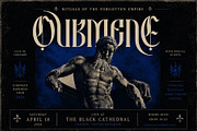 Besquen Modern Gothic Typeface, a Blackletter Font by Heinzel Std (Thumbnail 6 of 13)