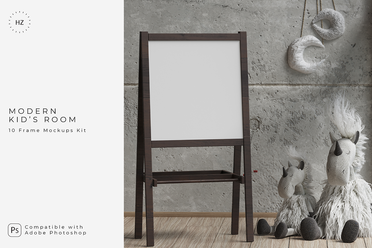 Modern Kid's Room | 10 Frame Mockups, a Print Template by Creative Studio HZ (Photo 1 of 7)