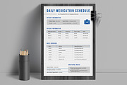 Daily Medication Schedule Template, a Stationery Template by ContestDesign (Thumbnail 1 of 3)