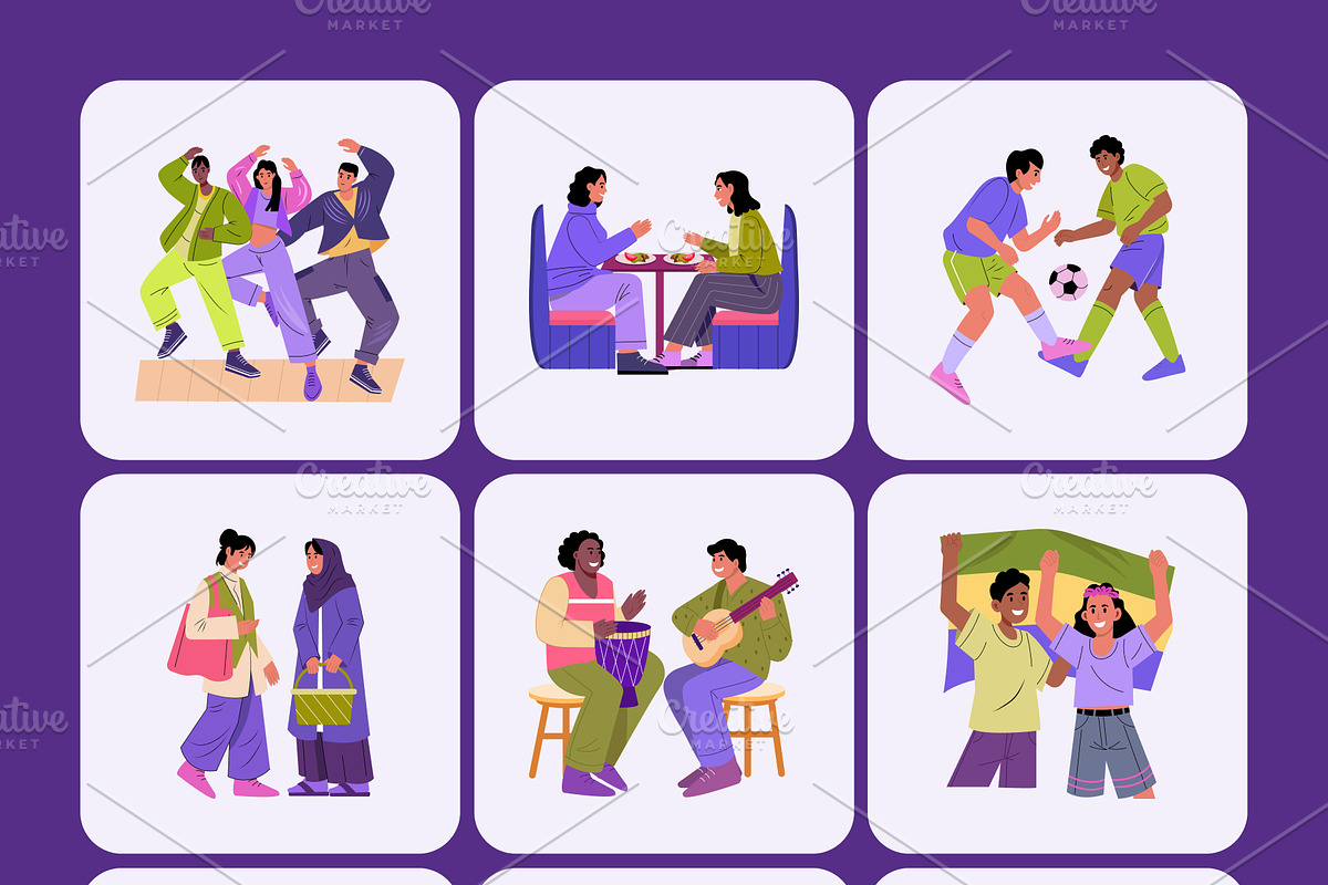 Diversity Illustrations Art Set, a Person Illustration by Brickclay (Photo 8 of 10)