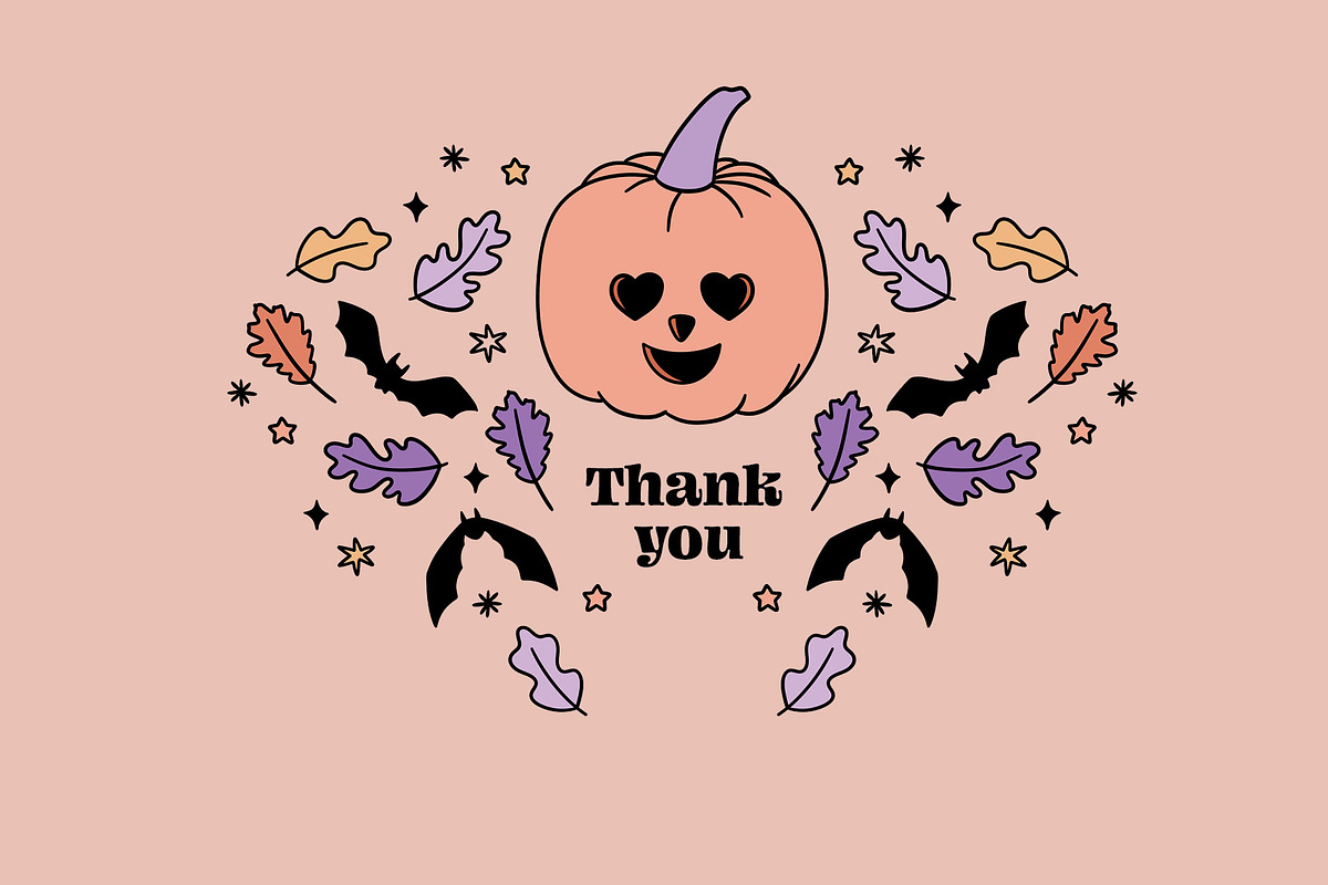 Retro Groovy Halloween Pack, a Brush Add-On by Pencil Twist (Photo 10 of 10)