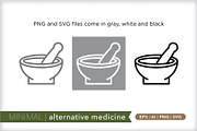 Minimal alternative medicine icons, an Outline Icon by Picture Window (Thumbnail 2 of 5)