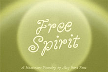 Free Spirit - Swirly Italics