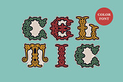 Celtic Nova colored font, a Script Font by kaer_shop (Thumbnail 1 of 10)