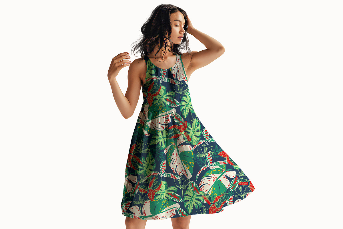 Exotic Tropical Jungle Pattern, a Pattern Graphic by StudioGlouna (Photo 2 of 5)