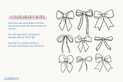 Hand Drawn Whimsical Bow Clipart, a Decorative Illustration by Hello Holly Studio (Thumbnail 3 of 10)