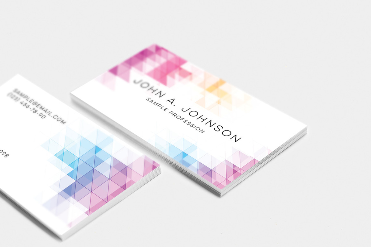 Geometric Business Card Template, a Business Card Template by lissius (Photo 6 of 6)