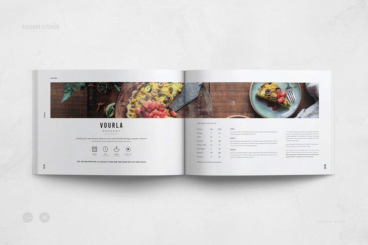 Canva Cookbook | Recipe Book, a Brochure Template by Studio Bons (Photo 17 of 27)