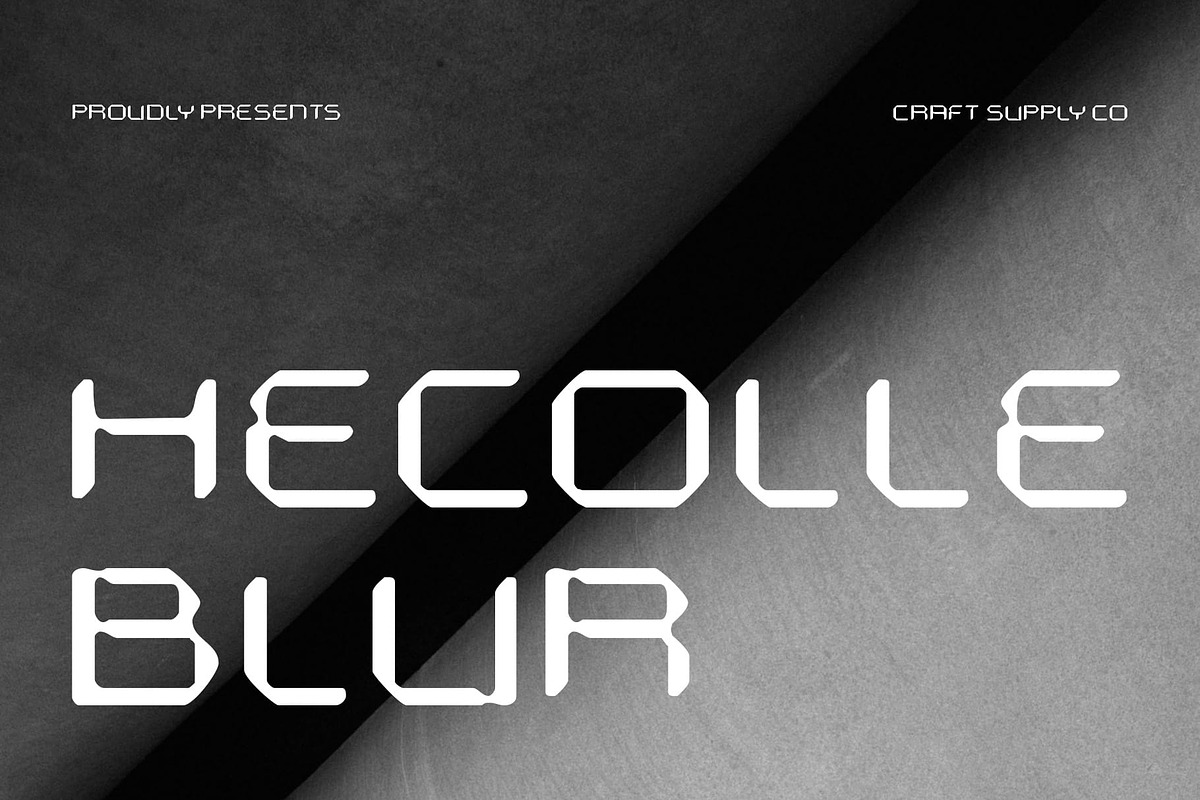 Hecolle Blur, a Sans Serif Font by Craft Supply Co. (Photo 1 of 8)