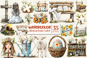 Christian Rustic Easter Clipart, a Work Illustration by OK Design (Thumbnail 1 of 4)