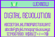 Digital Revolution font, a Font by weknow (Thumbnail 1 of 8)